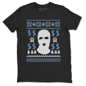11s Legend Blue shirts to match jordans Christmas Gangster Ugly Sweater sneaker match tees Air Jordan 11 Retro Legend Blue match shoes to clothes SNRT Sneaker Tees unisex cotton Black 2 shirts