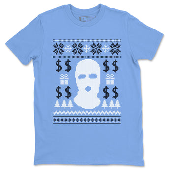 11s Legend Blue shirts to match jordans Christmas Gangster Ugly Sweater sneaker match tees Air Jordan 11 Retro Legend Blue match shoes to clothes SNRT Sneaker Tees unisex cotton Carolina Blue 2 shirts