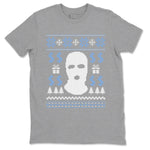 11s Legend Blue shirts to match jordans Christmas Gangster Ugly Sweater sneaker match tees Air Jordan 11 Retro Legend Blue match shoes to clothes SNRT Sneaker Tees unisex cotton Heather Grey 2 shirts