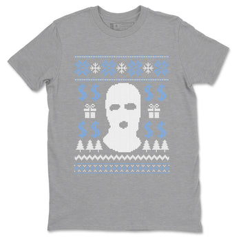 11s Legend Blue shirts to match jordans Christmas Gangster Ugly Sweater sneaker match tees Air Jordan 11 Retro Legend Blue match shoes to clothes SNRT Sneaker Tees unisex cotton Heather Grey 2 shirts