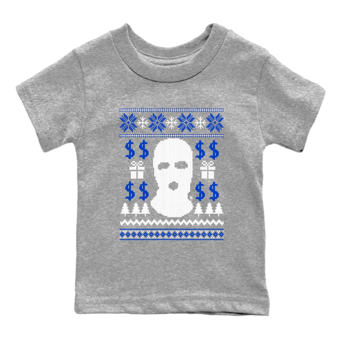 12s Blueberry shirts to match jordans Gangster Ugly Sweater sneaker match tees Air Jordan 12 Blueberry match shoes to clothes SNRT Sneaker Tees Youth Baby Heather Grey 2 tee