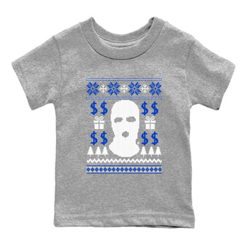12s Blueberry shirts to match jordans Gangster Ugly Sweater sneaker match tees Air Jordan 12 Blueberry match shoes to clothes SNRT Sneaker Tees Youth Baby Heather Grey 2 tee