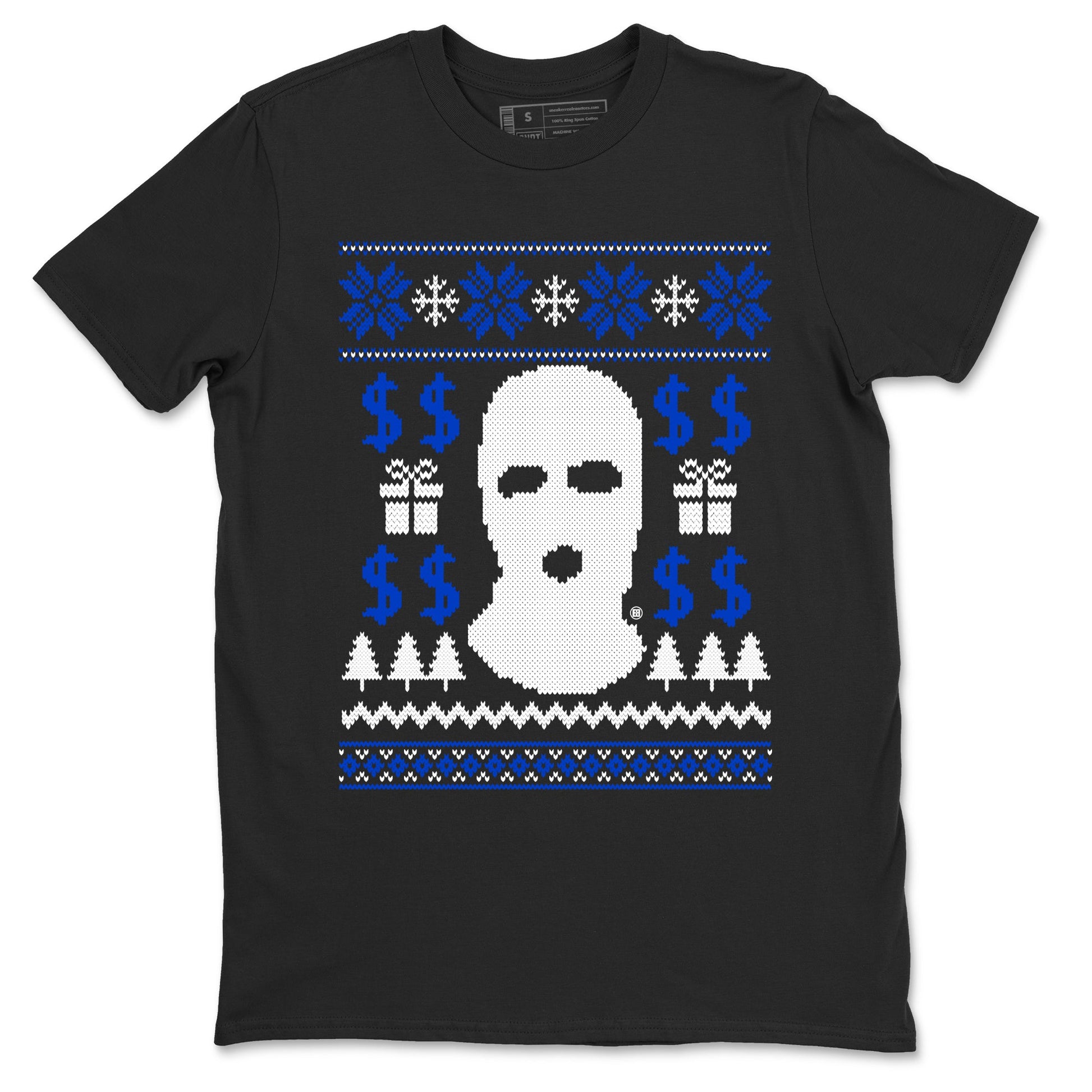 12s Blueberry shirts to match jordans Gangster Ugly Sweater sneaker match tees Air Jordan 12 Blueberry match shoes to clothes SNRT Sneaker Tees unisex cotton Black 2 shirts