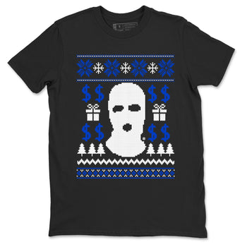 12s Blueberry shirts to match jordans Gangster Ugly Sweater sneaker match tees Air Jordan 12 Blueberry match shoes to clothes SNRT Sneaker Tees unisex cotton Black 2 shirts