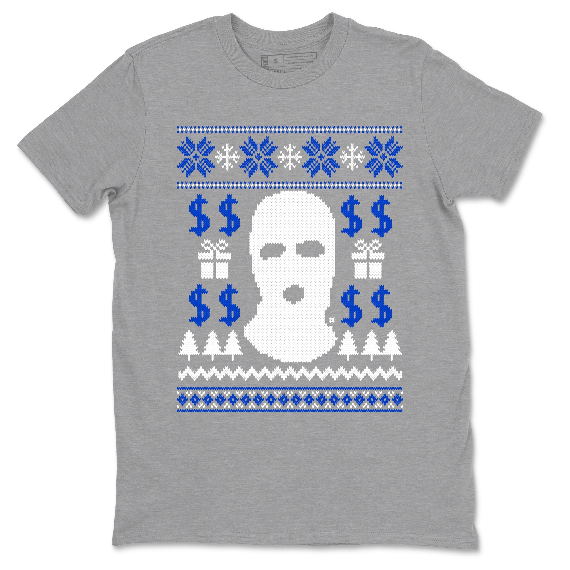 12s Blueberry shirts to match jordans Gangster Ugly Sweater sneaker match tees Air Jordan 12 Blueberry match shoes to clothes SNRT Sneaker Tees unisex cotton Heather Grey 2 shirts