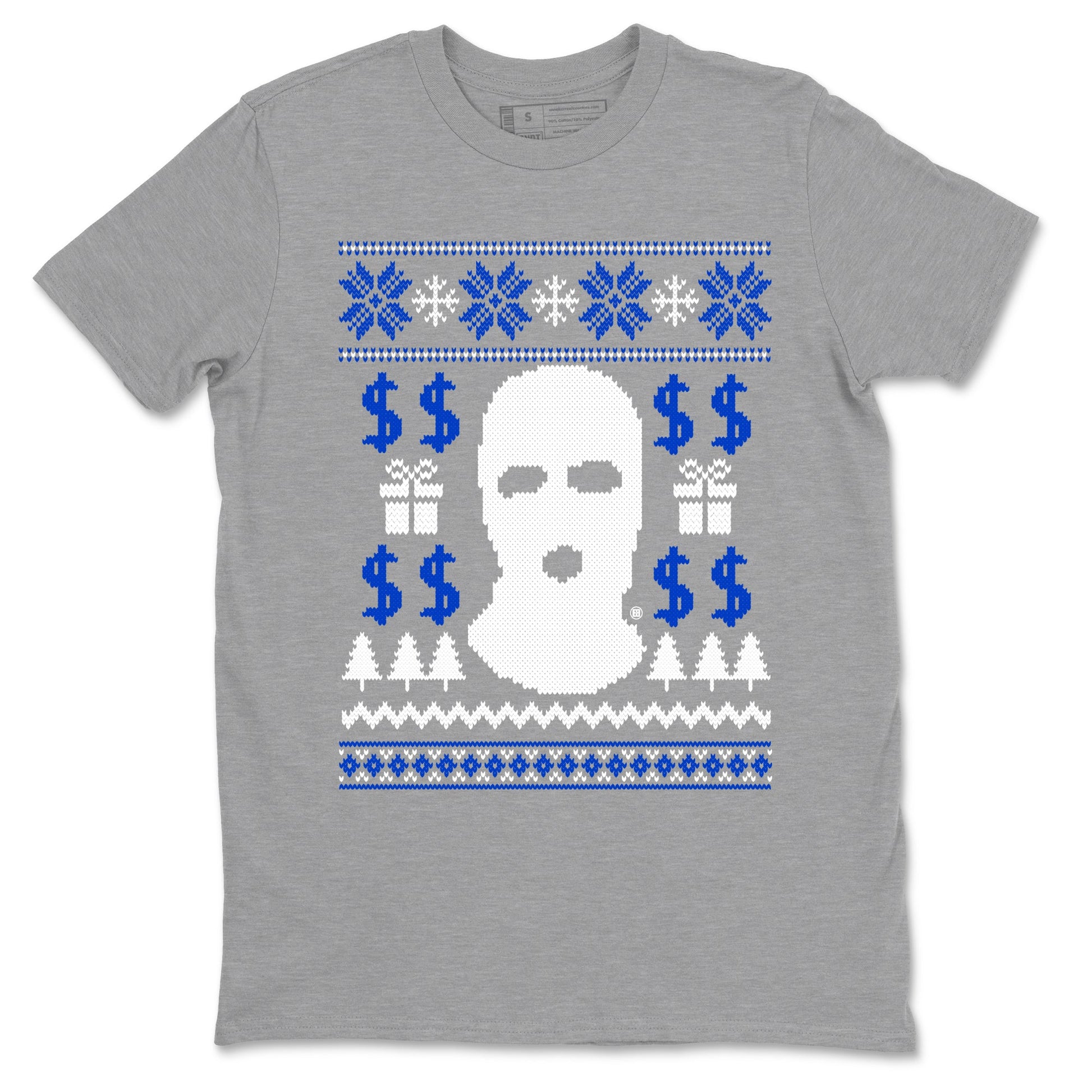 12s Blueberry shirts to match jordans Gangster Ugly Sweater sneaker match tees Air Jordan 12 Blueberry match shoes to clothes SNRT Sneaker Tees unisex cotton Heather Grey 2 shirts