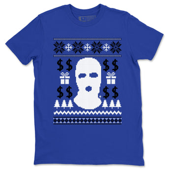 12s Blueberry shirts to match jordans Gangster Ugly Sweater sneaker match tees Air Jordan 12 Blueberry match shoes to clothes SNRT Sneaker Tees unisex cotton Royal Blue 2 shirts