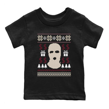 4s Retro A Ma Maniere x W.Y.W.S shirts to match jordans Gangster Ugly Sweater sneaker match tees Air Jordan 4 A Ma Maniere x Fossil Stone match shoes to clothes SNRT Sneaker Tees Youth Baby Black 2 tee