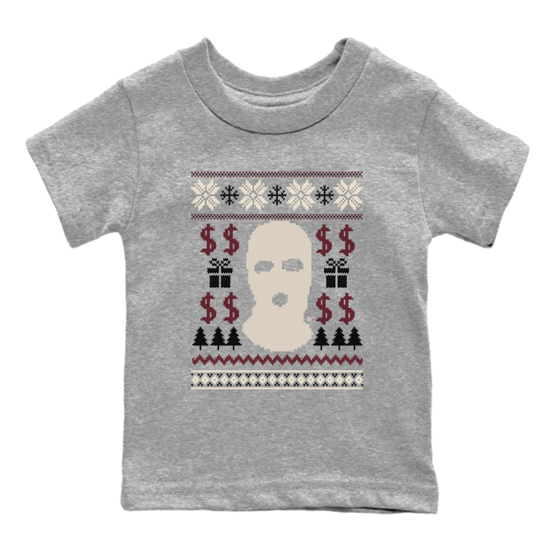 4s Retro A Ma Maniere x W.Y.W.S shirts to match jordans Gangster Ugly Sweater sneaker match tees Air Jordan 4 A Ma Maniere x Fossil Stone match shoes to clothes SNRT Sneaker Tees Youth Baby Heather Grey 2 tee