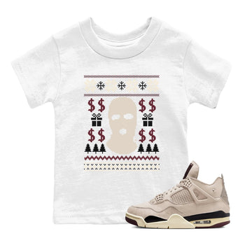 4s Retro A Ma Maniere x W.Y.W.S shirts to match jordans Gangster Ugly Sweater sneaker match tees Air Jordan 4 A Ma Maniere x Fossil Stone match shoes to clothes SNRT Sneaker Tees Youth Baby White 1 tee