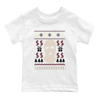 4s Retro A Ma Maniere x W.Y.W.S shirts to match jordans Gangster Ugly Sweater sneaker match tees Air Jordan 4 A Ma Maniere x Fossil Stone match shoes to clothes SNRT Sneaker Tees Youth Baby White 2 tee