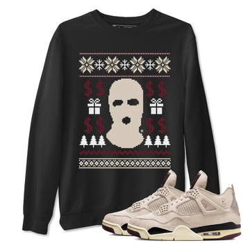 4s Retro A Ma Maniere x W.Y.W.S shirts to match jordans Gangster Ugly Sweater sneaker match tees Air Jordan 4 A Ma Maniere x Fossil Stone match shoes to clothes SNRT Sneaker Tees unisex cotton Black 1 shirts