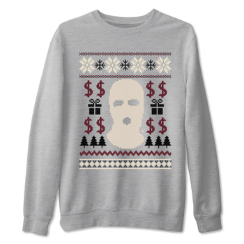 4s Retro A Ma Maniere x W.Y.W.S shirts to match jordans Gangster Ugly Sweater sneaker match tees Air Jordan 4 A Ma Maniere x Fossil Stone match shoes to clothes SNRT Sneaker Tees unisex cotton Heather Grey 2 shirts