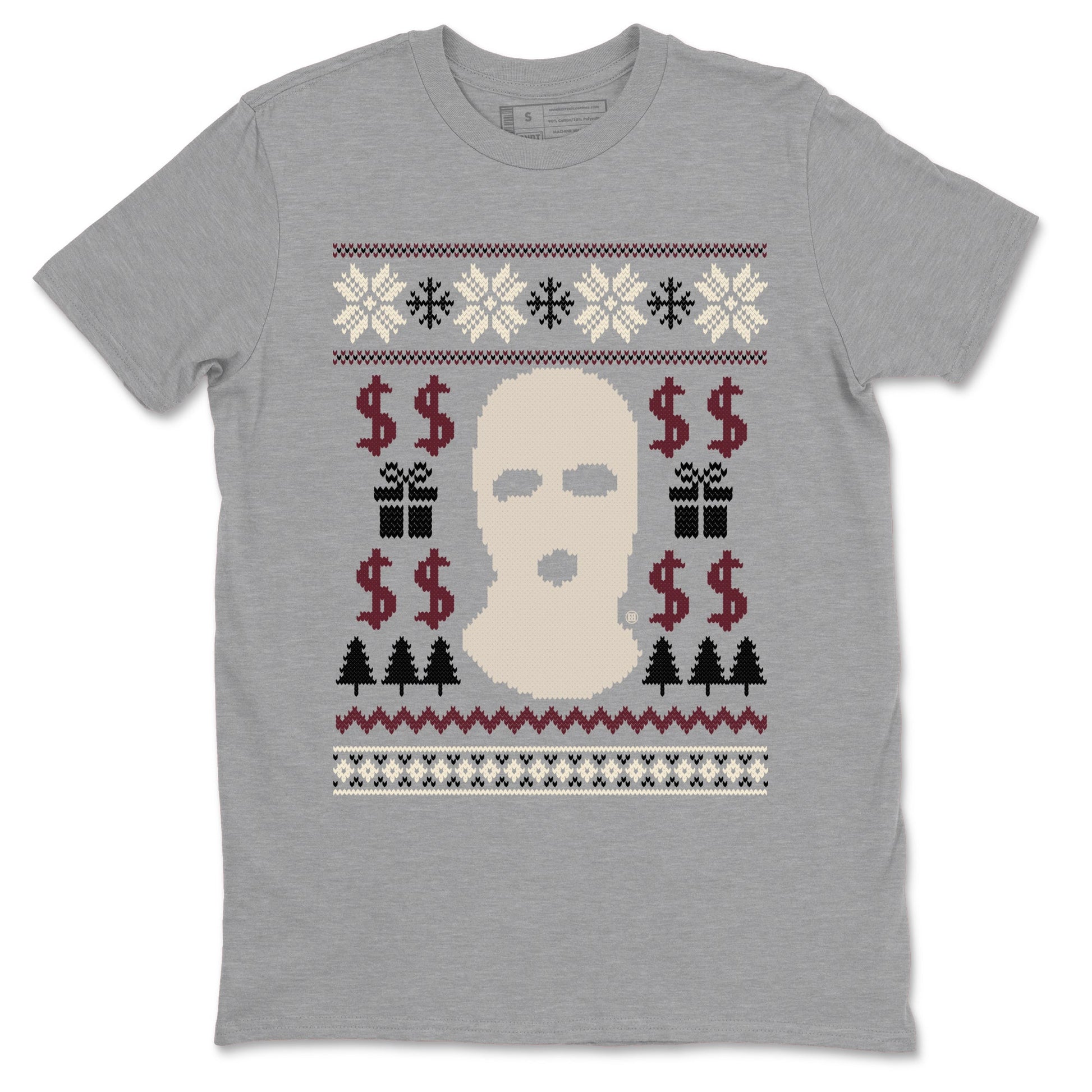 4s Retro A Ma Maniere x W.Y.W.S shirts to match jordans Gangster Ugly Sweater sneaker match tees Air Jordan 4 A Ma Maniere x Fossil Stone match shoes to clothes SNRT Sneaker Tees unisex cotton Heather Grey 2 shirts