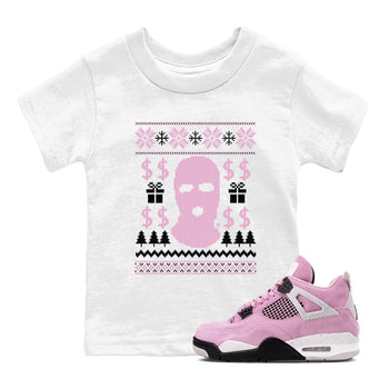 4s Retro Orchid shirts to match jordans Gangster Ugly Sweater sneaker match tees Air Jordan 4 WMNS Orchid match shoes to clothes SNRT Sneaker Tees Youth Baby White 1 tee