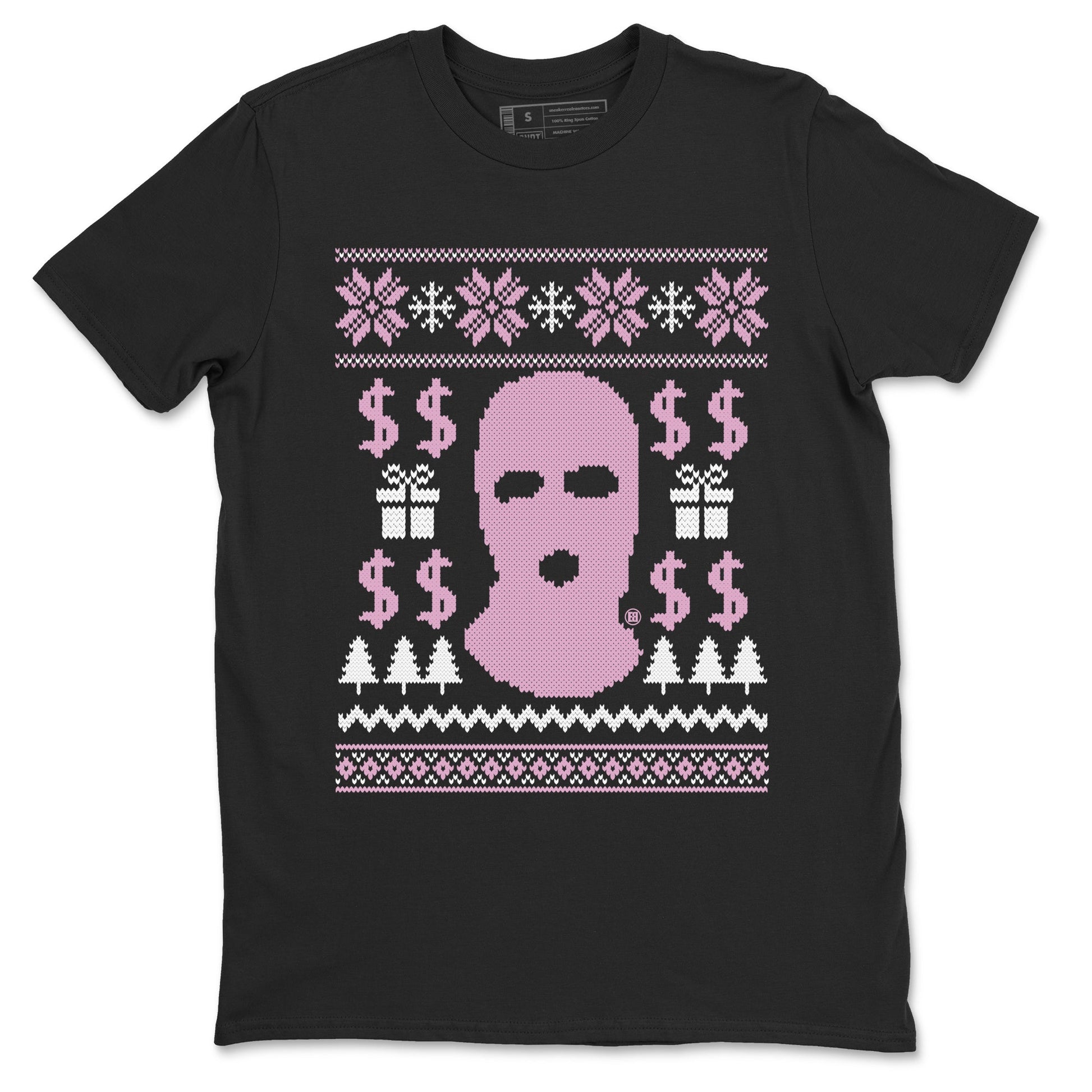 4s Retro Orchid shirts to match jordans Gangster Ugly Sweater sneaker match tees Air Jordan 4 WMNS Orchid match shoes to clothes SNRT Sneaker Tees unisex cotton Black 2 shirts