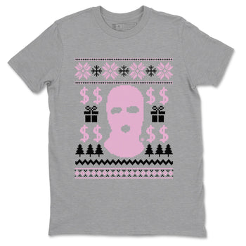 4s Retro Orchid shirts to match jordans Gangster Ugly Sweater sneaker match tees Air Jordan 4 WMNS Orchid match shoes to clothes SNRT Sneaker Tees unisex cotton Heather Grey 2 shirts
