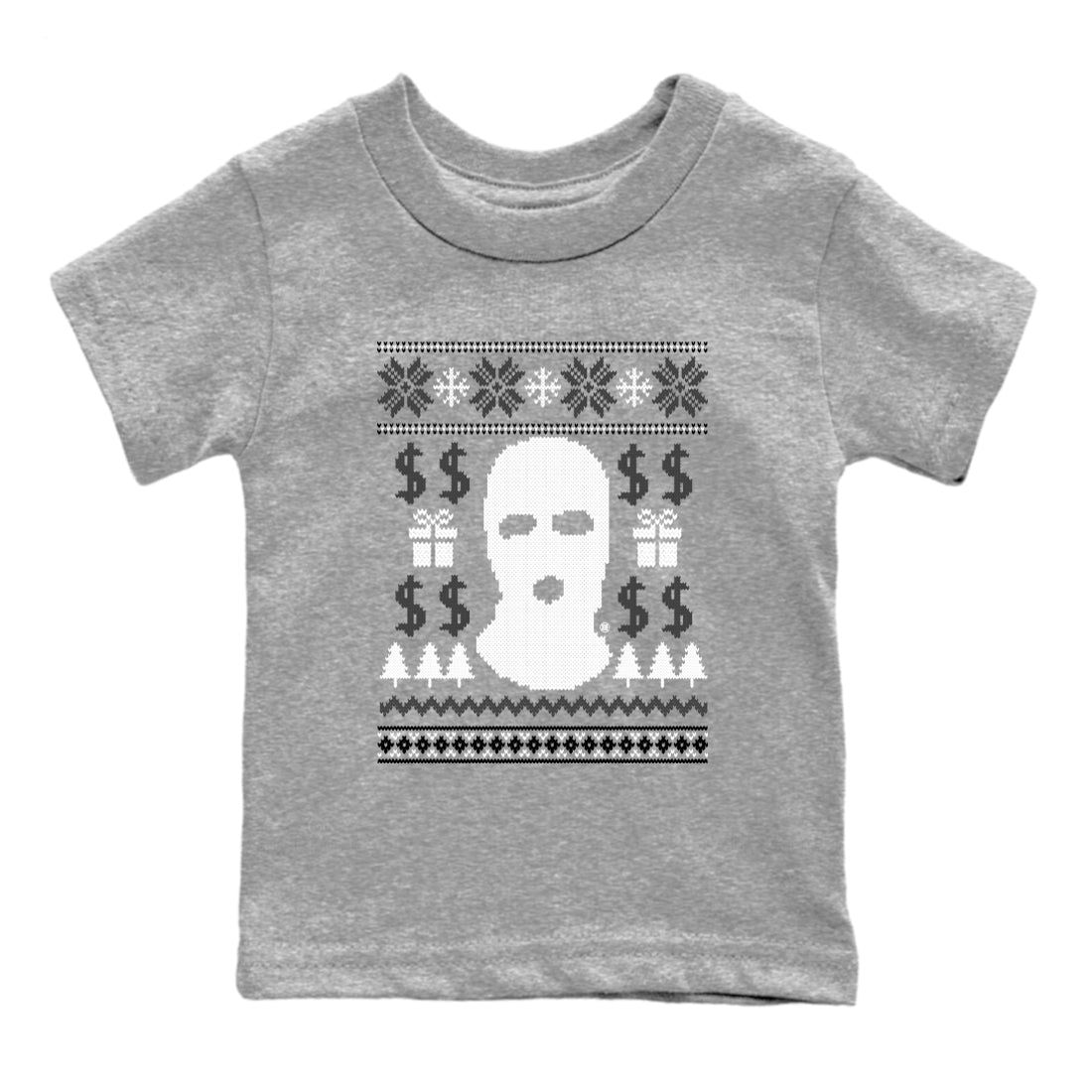 4s Wet Cement shirts to match jordans Gangster Ugly Sweater sneaker match tees Air Jordan 4 Retro SE Wet Cement match shoes to clothes SNRT Sneaker Tees Youth Baby Heather Grey 2 tee