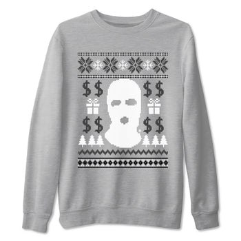 4s Wet Cement shirts to match jordans Gangster Ugly Sweater sneaker match tees Air Jordan 4 Retro SE Wet Cement match shoes to clothes SNRT Sneaker Tees unisex cotton Heather Grey 2 shirts
