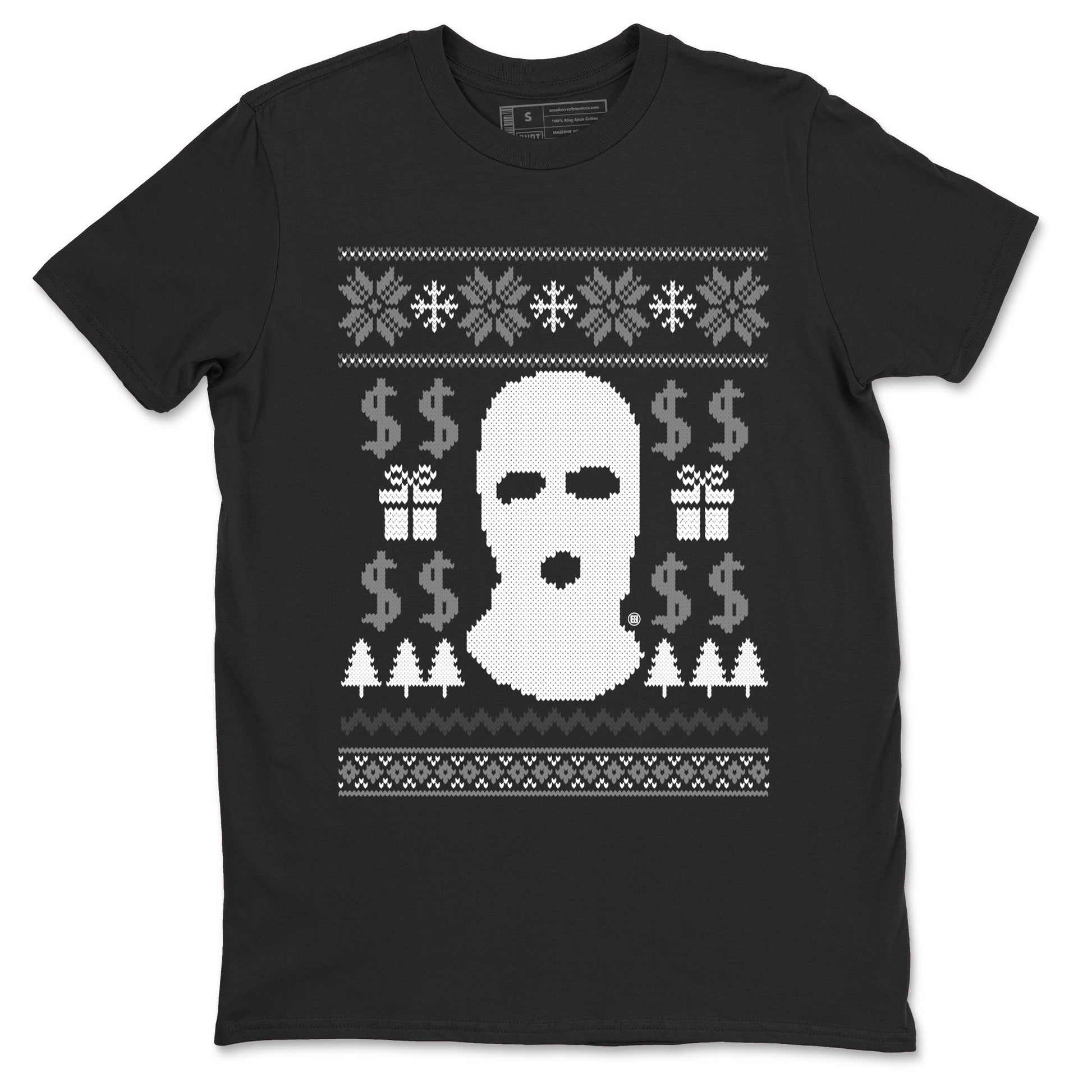 4s Wet Cement shirts to match jordans Gangster Ugly Sweater sneaker match tees Air Jordan 4 Retro SE Wet Cement match shoes to clothes SNRT Sneaker Tees unisex cotton Black 2 shirts