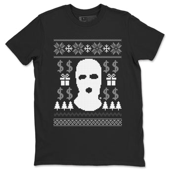 4s Wet Cement shirts to match jordans Gangster Ugly Sweater sneaker match tees Air Jordan 4 Retro SE Wet Cement match shoes to clothes SNRT Sneaker Tees unisex cotton Black 2 shirts