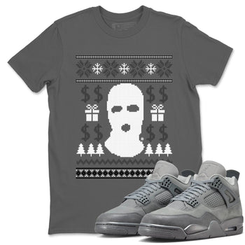 4s Wet Cement shirts to match jordans Gangster Ugly Sweater sneaker match tees Air Jordan 4 Retro SE Wet Cement match shoes to clothes SNRT Sneaker Tees unisex cotton Cool Grey 1 shirts