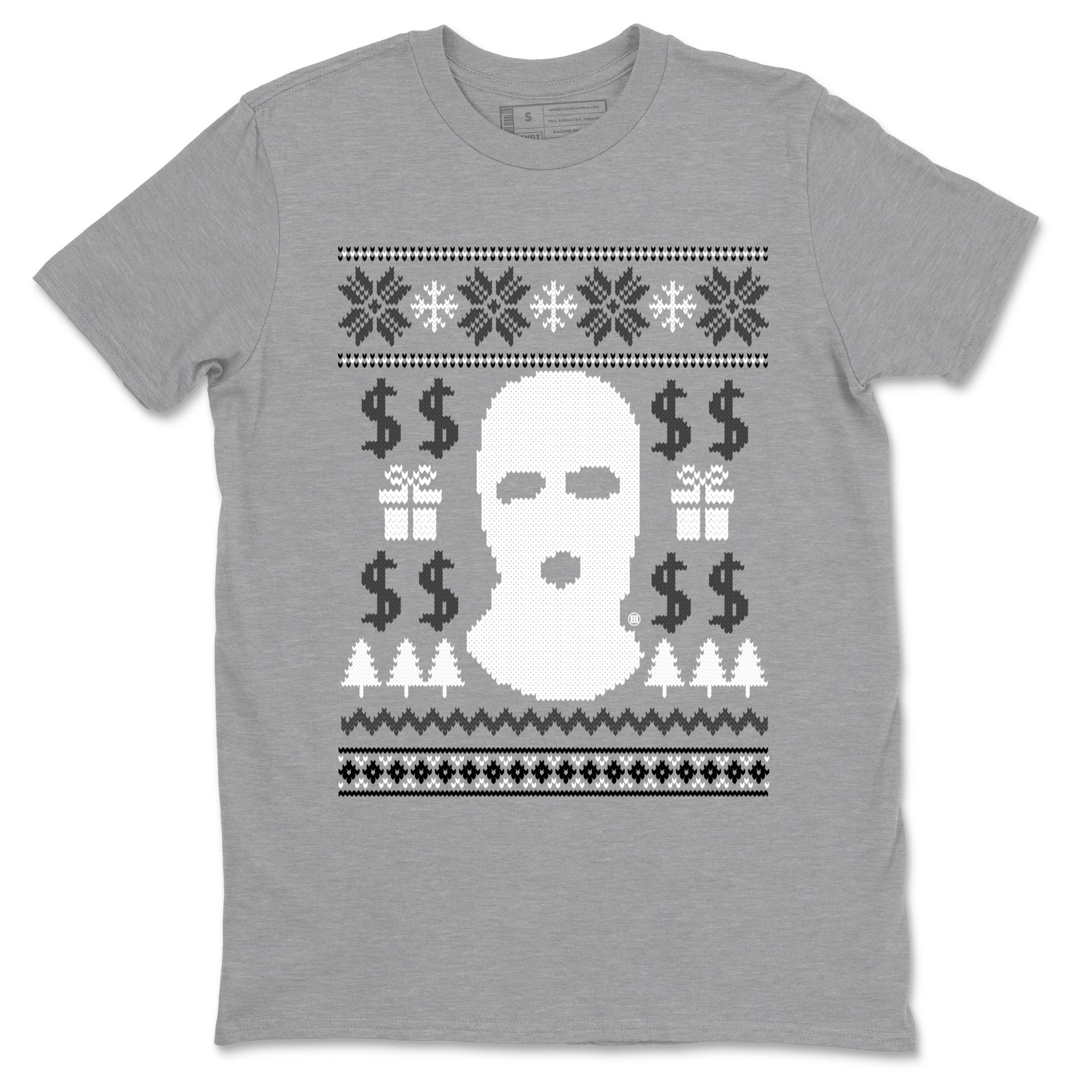4s Wet Cement shirts to match jordans Gangster Ugly Sweater sneaker match tees Air Jordan 4 Retro SE Wet Cement match shoes to clothes SNRT Sneaker Tees unisex cotton Heather Grey 2 shirts
