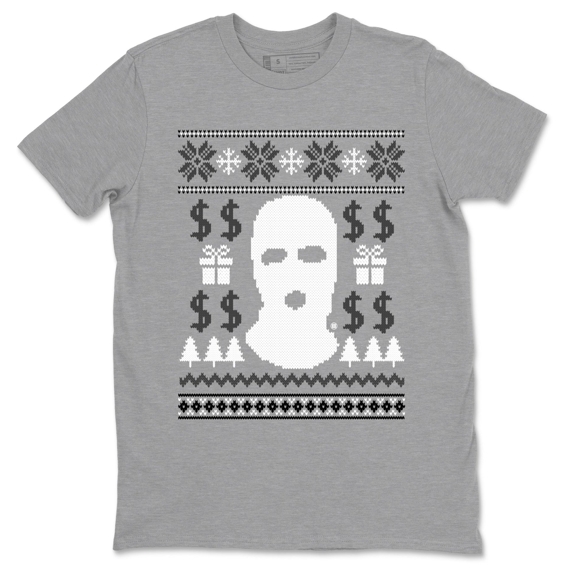 4s Wet Cement shirts to match jordans Gangster Ugly Sweater sneaker match tees Air Jordan 4 Retro SE Wet Cement match shoes to clothes SNRT Sneaker Tees unisex cotton Heather Grey 2 shirts