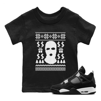 4s White Thunder shirts to match jordans Gangster Ugly Sweater sneaker match tees Air Jordan 4 Retro White Thunder match shoes to clothes SNRT Sneaker Tees Youth Baby Black 1 tee