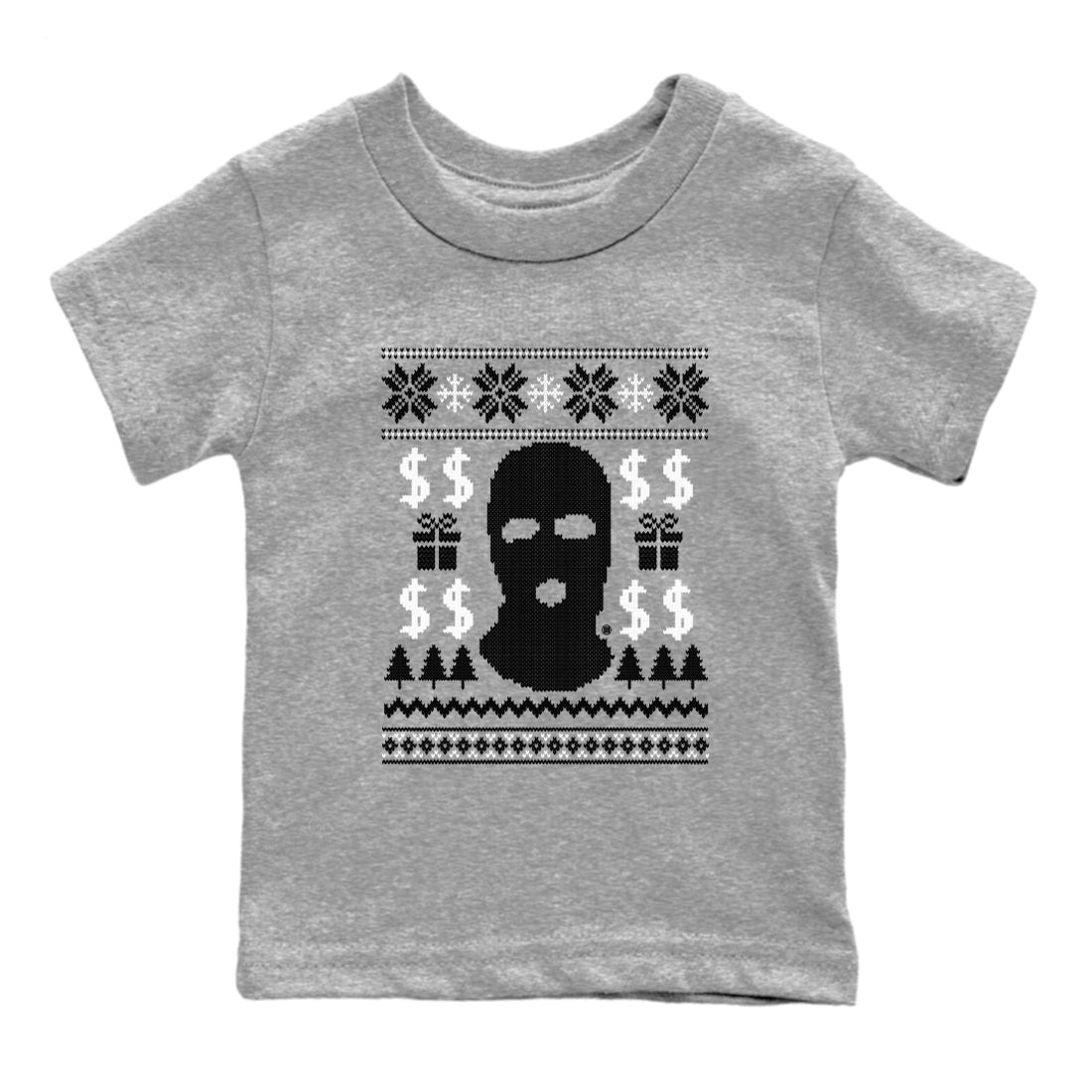 4s White Thunder shirts to match jordans Gangster Ugly Sweater sneaker match tees Air Jordan 4 Retro White Thunder match shoes to clothes SNRT Sneaker Tees Youth Baby Heather Grey 2 tee