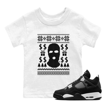 4s White Thunder shirts to match jordans Gangster Ugly Sweater sneaker match tees Air Jordan 4 Retro White Thunder match shoes to clothes SNRT Sneaker Tees Youth Baby White 1 tee