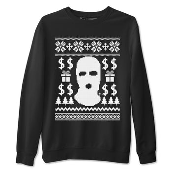 4s White Thunder shirts to match jordans Gangster Ugly Sweater sneaker match tees Air Jordan 4 Retro White Thunder match shoes to clothes SNRT Sneaker Tees unisex cotton Black 2 shirts
