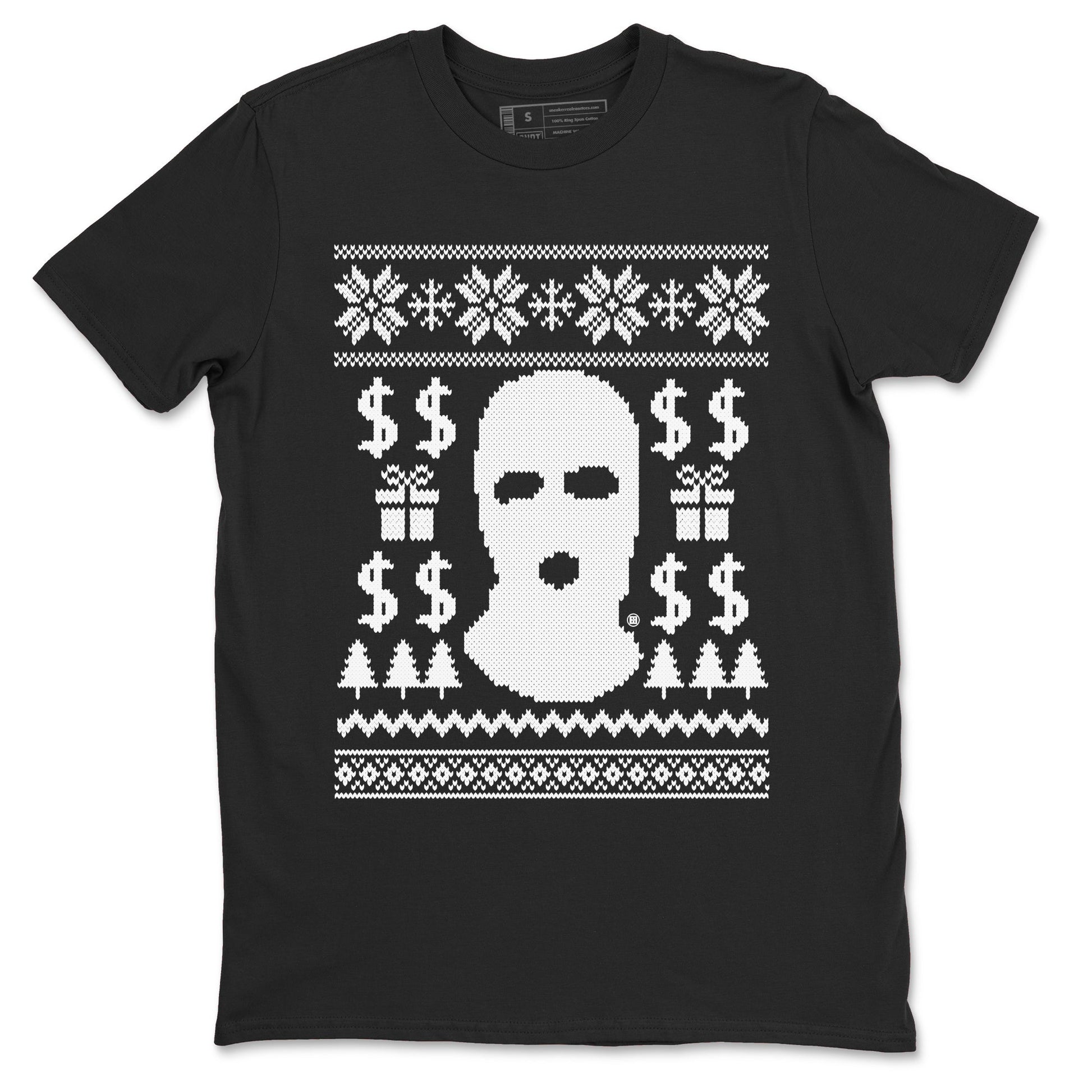 4s White Thunder shirts to match jordans Gangster Ugly Sweater sneaker match tees Air Jordan 4 Retro White Thunder match shoes to clothes SNRT Sneaker Tees unisex cotton Black 2 shirts
