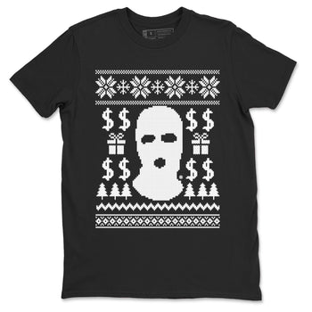 4s White Thunder shirts to match jordans Gangster Ugly Sweater sneaker match tees Air Jordan 4 Retro White Thunder match shoes to clothes SNRT Sneaker Tees unisex cotton Black 2 shirts