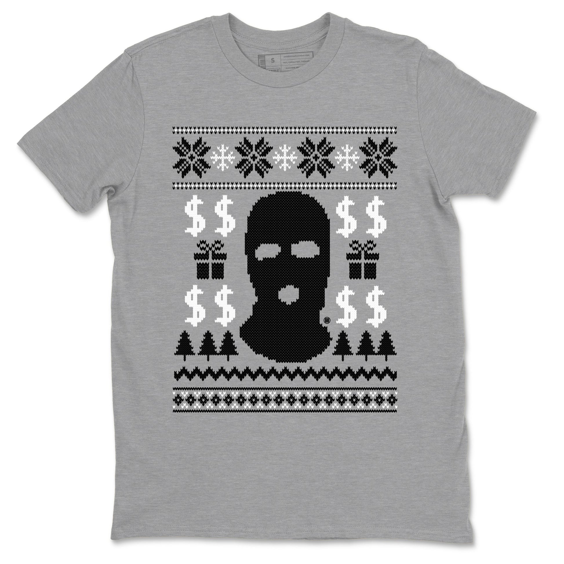4s White Thunder shirts to match jordans Gangster Ugly Sweater sneaker match tees Air Jordan 4 Retro White Thunder match shoes to clothes SNRT Sneaker Tees unisex cotton Heather Grey 2 shirts