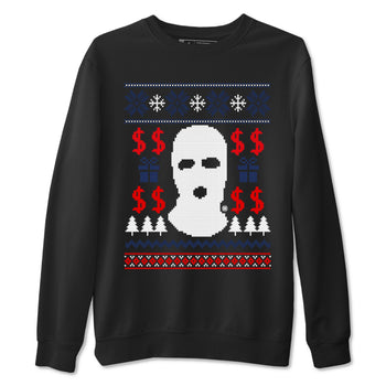 6s White And Midnight Navy shirts to match jordans Gangster Ugly Sweater sneaker match tees Air Jordan 6 Retro White And Midnight Navy match shoes to clothes SNRT Sneaker Tees unisex cotton Black 2 shirts