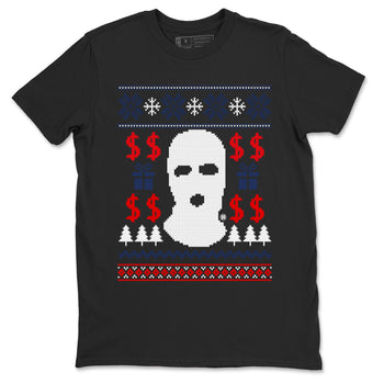 6s White And Midnight Navy shirts to match jordans Gangster Ugly Sweater sneaker match tees Air Jordan 6 Retro White And Midnight Navy match shoes to clothes SNRT Sneaker Tees unisex cotton Black 2 shirts