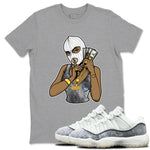 Jordan 11 Low Snake shirts to match jordans Gangster Women sneaker match tees Air Jordan 11 Year Of The Snake best t shirts to wear with jordans SNRT Sneaker Tees unisex cotton Heather Grey 1 shirts