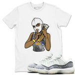 Jordan 11 Low Snake shirts to match jordans Gangster Women sneaker match tees Air Jordan 11 Year Of The Snake best t shirts to wear with jordans SNRT Sneaker Tees unisex cotton White 1 shirts