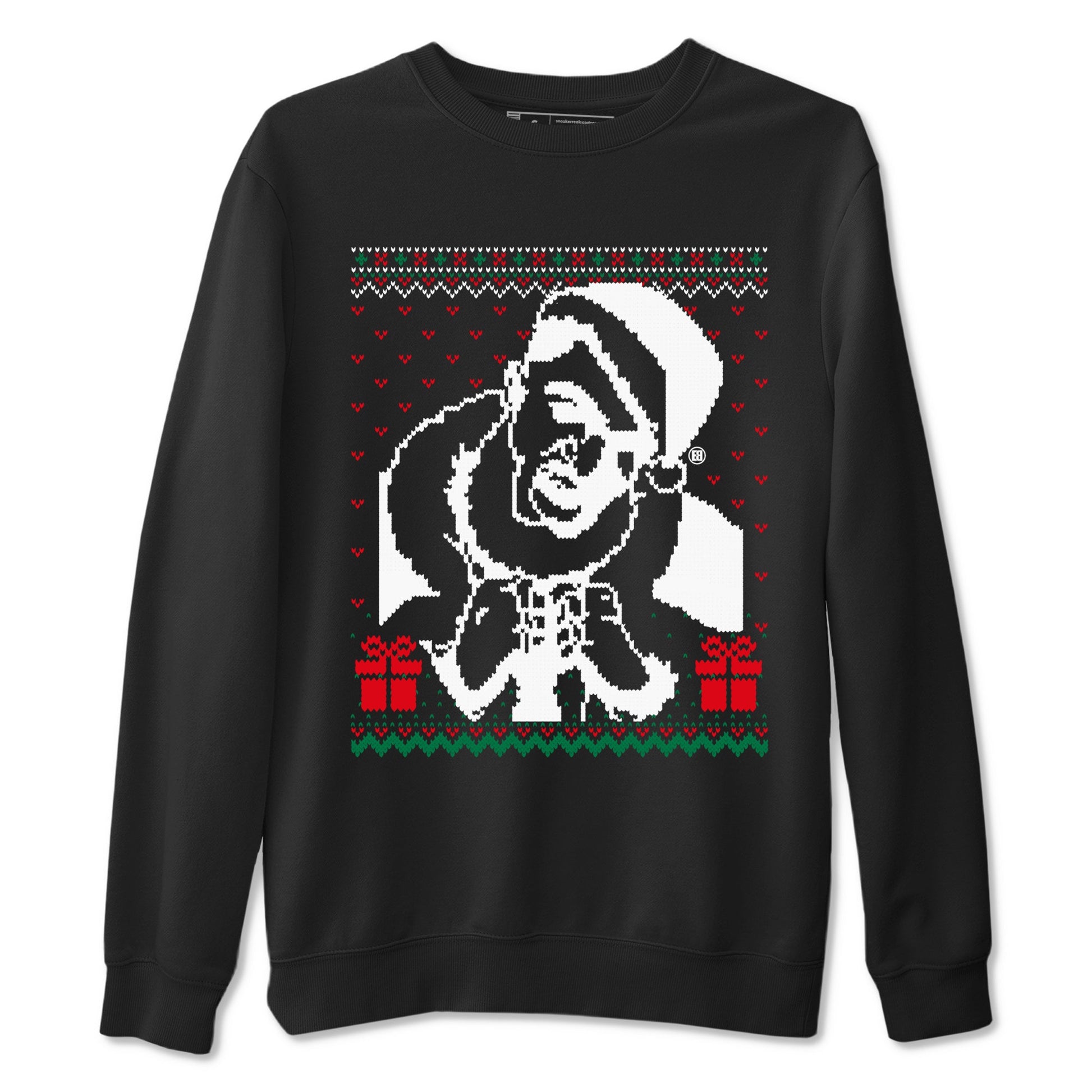 2s Christmas shirts to match jordans X Mas Gift Christmas Gangster Wrapper sneaker match tees Air Jordan 2 Retro Christmas match shoes to clothes SNRT Sneaker Tees unisex cotton Black 2 shirts