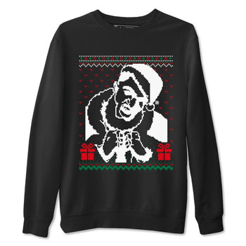 2s Christmas shirts to match jordans X Mas Gift Christmas Gangster Wrapper sneaker match tees Air Jordan 2 Retro Christmas match shoes to clothes SNRT Sneaker Tees unisex cotton Black 2 shirts
