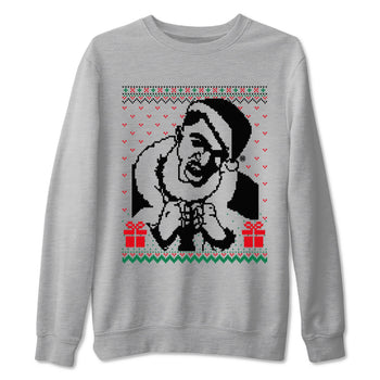 2s Christmas shirts to match jordans X Mas Gift Christmas Gangster Wrapper sneaker match tees Air Jordan 2 Retro Christmas match shoes to clothes SNRT Sneaker Tees unisex cotton Heather Grey 2 shirts