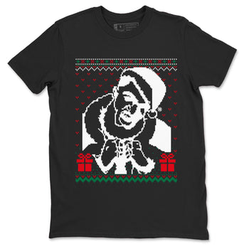 2s Christmas shirts to match jordans X Mas Gift Christmas Gangster Wrapper sneaker match tees Air Jordan 2 Retro Christmas match shoes to clothes SNRT Sneaker Tees unisex cotton Black 2 shirts