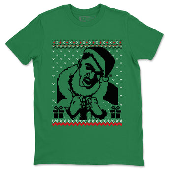 2s Christmas shirts to match jordans X Mas Gift Christmas Gangster Wrapper sneaker match tees Air Jordan 2 Retro Christmas match shoes to clothes SNRT Sneaker Tees unisex cotton Kelly Green 2 shirts