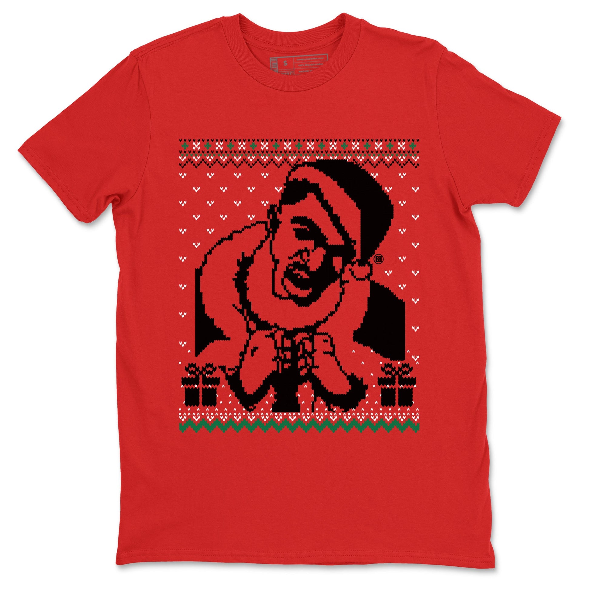 2s Christmas shirts to match jordans X Mas Gift Christmas Gangster Wrapper sneaker match tees Air Jordan 2 Retro Christmas match shoes to clothes SNRT Sneaker Tees unisex cotton Red 2 shirts