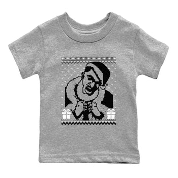 4s White Thunder shirts to match jordans X Mas Gift Christmas Gangster Wrapper sneaker match tees Air Jordan 4 Retro White Thunder match shoes to clothes SNRT Sneaker Tees Youth Baby Heather Grey 2 tee