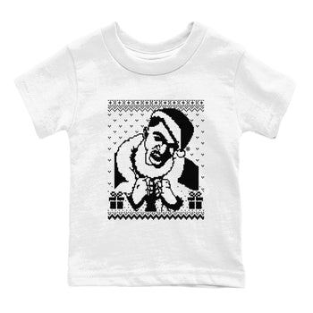 4s White Thunder shirts to match jordans X Mas Gift Christmas Gangster Wrapper sneaker match tees Air Jordan 4 Retro White Thunder match shoes to clothes SNRT Sneaker Tees Youth Baby White 2 tee