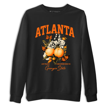 Georgia Peach sneaker match t-shirt styled to complete your fit with the Air Jordan 3 Starfish sneakers, shown in Black 2.
