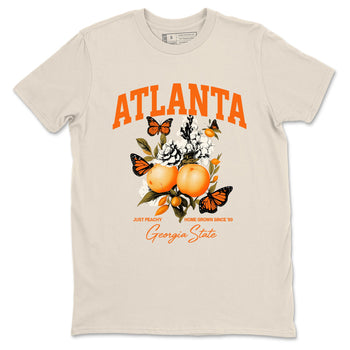 Georgia Peach sneaker match t-shirt styled to complete your fit with the Air Jordan 3 Starfish sneakers, shown in Natural 2.