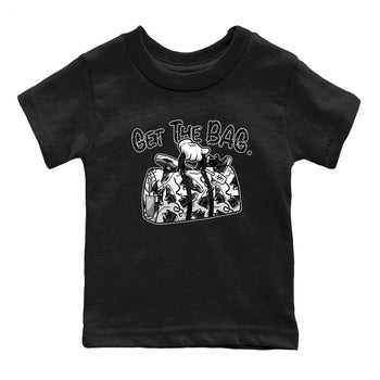 4s Fear shirts to match jordans Get The Bag sneaker match tees Air Jordan 4 Retro Fear match shoes to clothes SNRT Sneaker Tees Youth Baby Black 2 tee